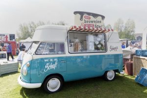 Amsterdam,netherlands-may 17, 2015: volkswagen t1 ice cream truck at the rolling kitchen festival